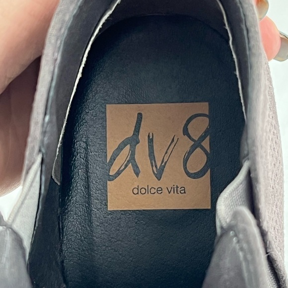 DV By Dolce Vita Gray Perforated Faux Suede Ankle Booties - Size 9 - Picture 10 of 10